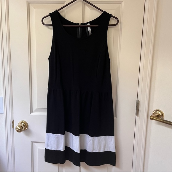 Kensie Black and White Dress L - Picture 1 of 5